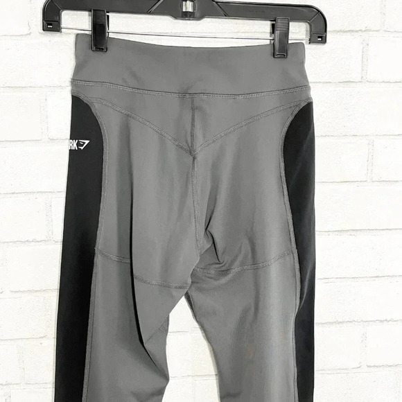 Gymshark Black & Gray High Rise Athletic Leggings Women's Size Small - Picture 6 of 8